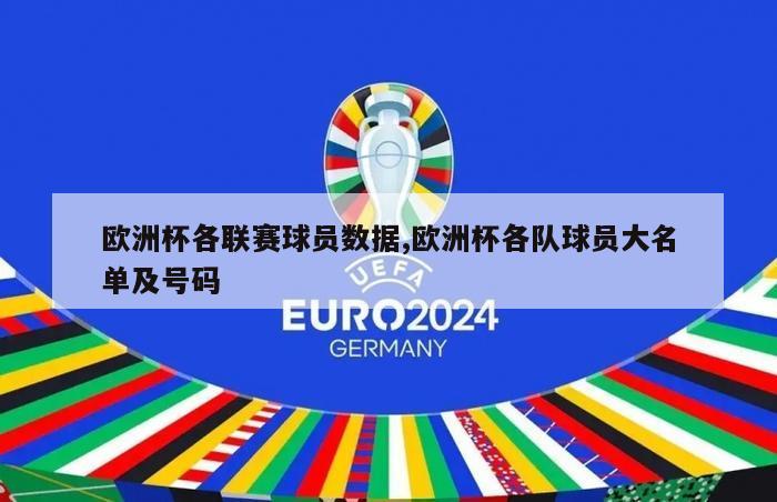 欧洲杯各联赛球员数据,欧洲杯各队球员大名单及号码