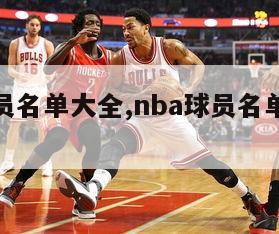 nba球员名单大全,nba球员名单大全名字